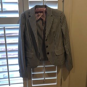 Brooks brothers red fleece stripped blazer size 2